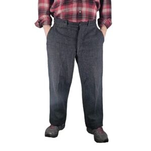 Soo Woolen Mills Pants Men 35x26.5 WWII Heavy Thick Hunting Outdoor 30s 40s READ